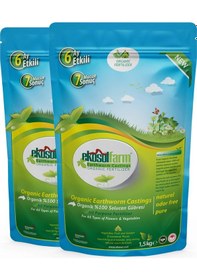 Resim Ekosol Farm Solucan Gübresi 2 x 1.5 KG + Toplam 3 KG Organik Gübre 
