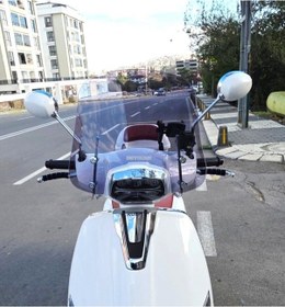 Resim Motocam Yuki Mojito 125 Ön Cam 2022-2026 Model 39cm Füme Renkli 4mm Aparatsız 
