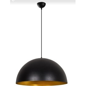 Resim Dylight Retro Metal Dekoratif Tekli Siyah Içi Gold Tekli Sarkıt Ç 