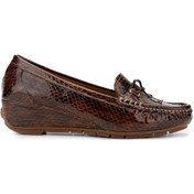 Resim Tamer Tanca Kadın Hakiki Deri Taba Loafer Ayakkabı 1065 128-06 Bn Ayk Sk24-25 Taba Dr/ptk Bsk Taba 