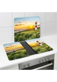 Resim Wenko 50x56 Ocak Arkası Koruyucu ,büyüleyici Akşam Manzarası Desenli Diğer 