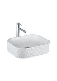 Resim Lena - Tezgah Üstü Porselen Lavabo Parlak Beyaz - Ey-4709- Beyaz 