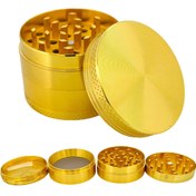 Resim 50M-GOLD GRINDER 4 Kat Tutun Baharat Öğütücü Parçalayıcı Paslanmaz Mıknatıslı Gırgır 