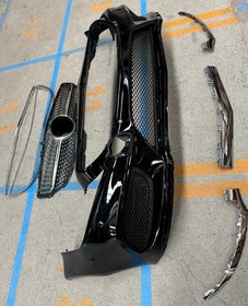 Resim Mercedes W218 Ön Tampon Amg Set (Siyah Boyalı Panjur) 2015 Sonrası Uyumlu 