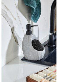 Resim Cooker 180 Ml Seramik Süngerlikli Sıvı Sabunluk Ckr3559 Gri 