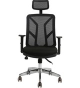 Resim Hunt Mobilya Jeda Siyah Fileli Ofis Makam Koltuğu 