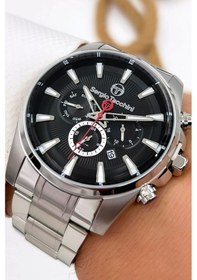 Resim Sergio Tacchini Premium Lüx Çelik Kordon Erkek Kol Saati Gümüş-siyah Stsd008 Gümüş - Siyah 