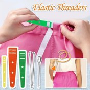 Resim Kapüşonlu Sweatshirtler & DIY Projeler için 5 Parça Dikiş Alet Seti - Elastik Bant Yedek Parça, Karışık Renklerde İpli Ayar Aletleri 