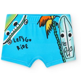 Resim Tuc Tuc Yazlık Erkek Bebek Çocuk Şort Mayo Mavi - Mavi / 6 Ay 