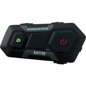 Resim KN2150 Motosiklet Kask İnterkom Bluetooth Intercom Kulaklık Seti Gri 