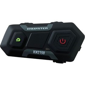 Resim KN2150 Motosiklet Kask İnterkom Bluetooth Intercom Kulaklık Seti Gri 