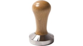 Resim Vodinox Cafe Bar Barista Ekipmanları Kahve Espresso Tamper Temper Inox Paslanmaz Ahşap Saplı 51 mm 