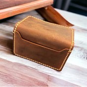 Resim MESACRAFT Hakiki Deri Cüzdan ,unisex Süper Crayz Deri, Ince Model Kredi Kartı & Kartvizitlik, 