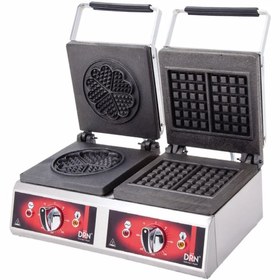 Resim DRN Ikili Kare Yonca Waffle Makinesi Elektrikli 54x40x30 Cm 