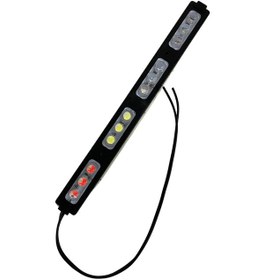 Resim 12 Volt 12 Ledli 12 Watt 4 Renkli Kırmızı-mavi-amber-beyaz Animasyonlu Çakar Modül Led 5 Adet 