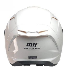 Resim Kuzey Motor Kuzeymotor Mts X340 Beyaz Fullface Kask (Siyah Camlı) 