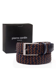 Resim Pierre Cardin Multi Renk Örgü Erkek Kemer En 3,5 Cm Pc-1745 Kahverengi - Lacivert 