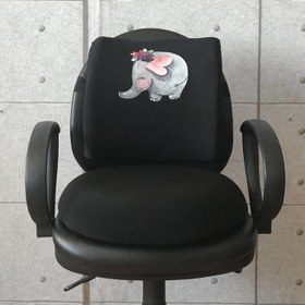 Resim An Elephant Bee Visco Bel Yastığı Siyah ve Visco Oturma Minderi 2'li Set - Mor 