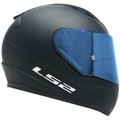 Resim Ls2 Rapid 2 Mat Si̇yah Fullface Motosi̇klet Kaski Mavi̇ Camlı 