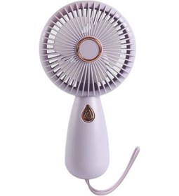 Resim Mini Taşınabilir El Tipi Vantilatör, Soğutma Fanı Rec Mor, 