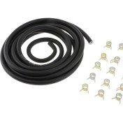 Resim Gaz Yakıt Hattı 9.8 Ft 3 Metre 1/8 "ıd ve 20 Adet 2/5" Id Hortum Kelepçeleri Seti 