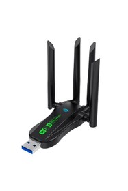 Resim TrkTech 4 Antenli Çift Bant Kablosuz Wireless Adaptörü USB 3.0 AX900+BT5.4 