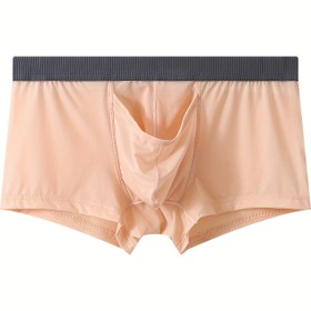 Resim Erkek İç Çamaşırı 1 Paket, Ayrı Açılma, Çıkarılmaz İç Çamaşırı, Erkek Yaz Nefes Alabilen Hızlı Kuruyan Mesh Seksi Boxer İç Çamaşırı, Esnek ve Rahat, Beli Sıkıntısı Olmadan Spor İçin 