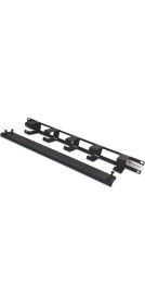 Resim Kastap 1U 19" Kapaklı Klipsli Metal Organiser, Kablo Düzenleyici, Rack Kabinet Aksesuarı 
