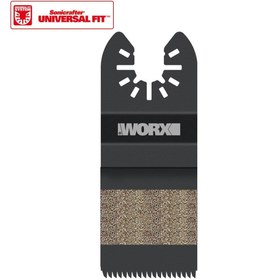 Resim WORX WA4960 Çok Amaçlı Raspalama Makinası İçin 35x40mm Ahşap, PVC Universal Kesme ve Zımparalama Bıçağı 