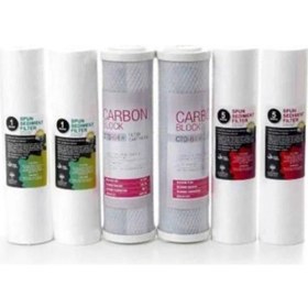 Resim Açık Kasa Cihazlar Için 6 Lı Su Arıtma Filtre Seti 
