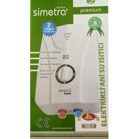 Resim Simetra Premium Elektrikli Şofben 7000 W Güçlü Ani Su Isıtıcı 7 lt/dk Kapasite ile 8 Emniyetli 