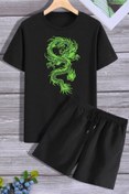 Resim trendypassion Ejder Şort T-shirt Eşofman Takımı 