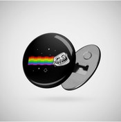 Resim Fizello Troll Face Nyan Cat Meme Rozet 