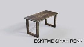 Resim Ntconcept Ofis Açık Ceviz Masif Ahşap Çalışma Masası (boy200cm-d75cm-h76cm) 