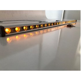 Resim Iş Makınası Traktör Tepe Lamba İkaz Lambası 101 cm 24 Ledli Uzakt 