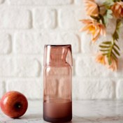 Resim Rakle Matte Bardaklı Sürahi - Kahverengi - 700 ml 