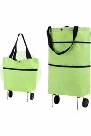 Resim Kanonik Education Katlanabilir Tekerlekli Alışveriş Çantası Pratik ve Detaylı Pazar Arabası 