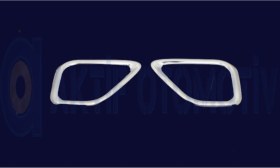 Resim Ueskrom Fiat Doblo Uyumlu Sis Çerçevesi Krom 2 Prç. 2015 + 