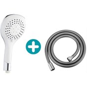 Resim Tema Banyo Bianco El Duş Başlığı Vera Banyo Duş Hortumu Pvc Kopma Krom 