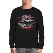 Resim Supernatural - 67 Impala Siyah Çocuk Sweatshirt 