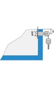 Resim Canex Oval Çekmece Kilidi Canex 