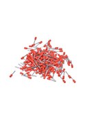 Resim Maiyame 1000 Adet Kırmızı Isıl Yalıtımlı Bakır-pvc Elektrik Bağlantı Terminaleği, 20 Awg Teli İçin Sıkıştırma Uçları, E7510 Modeli, Elektrik-elektronik Sanayi Kiti 
