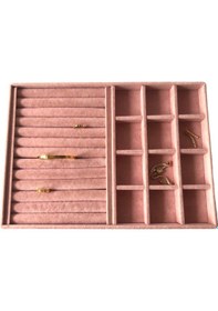 Resim Yerli Üretim Venedik Model Süet Kumaş Pembe 34/24 Cm Tırnaklı-sos 