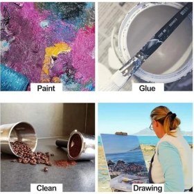 Resim Skygo 3'lü Boya Badana Kestirme Fırçası – 2,5/4,5/6,5 cm – Ergonomik Saplı – Duvar Kenar Köşe Kapı Korkuluk Resim Aktivite 