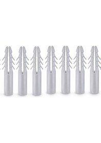 Resim Plastik Dübel 8 Mm 1000 Adet Sağlam Tutuş, Uzun Ömürlü Ve Güvenli Sabitleme Diğer 