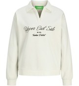 Resim JXPALLAS RLX LS VNECK SWE Beyaz Kadın Sweatshirt Jjxx