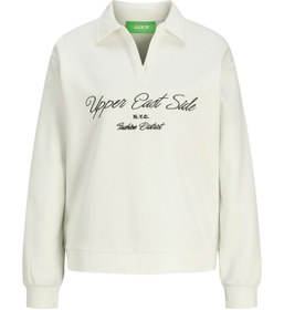 Resim JXPALLAS RLX LS VNECK SWE Beyaz Kadın Sweatshirt 