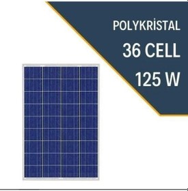 Resim 125w Polykristal Güneş Paneli 