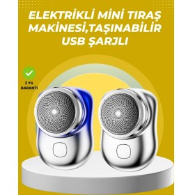 Resim Terrien Taşınabilir, Cep Boyunda, Şarjlı Elektrikli Tıraş Makinesi 