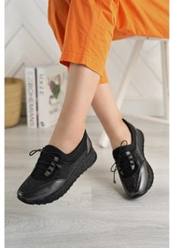 Resim Nesil Shoes Acr 15 Platin Taşlı Strech Kadın Ayakkabı-platin Çatlak Platin 